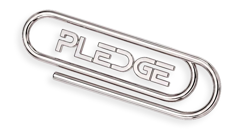 Pledge chrome clip